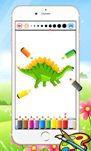 Dinossauro Dragão Coloring Book - Desenho de jogo livre miúdo, Dino pintura e cor bons jogos 4