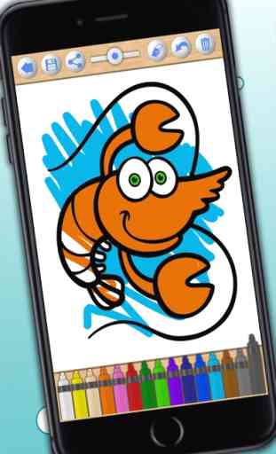 páginas para colorir de animais aquáticos - pintar animais marinhos para crianças 1