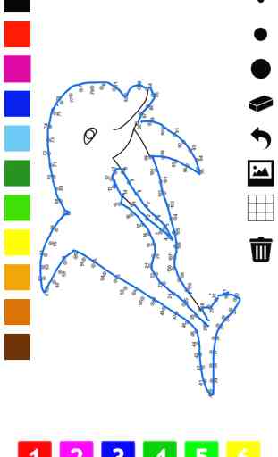 Pintura por números para as crianças: Livro para colorir, Ligue os pontos, jogos e exercícios com os animais, navios, aviões e muito mais. Jogo de quebra-cabeça e de aprender, pintura e contar 1