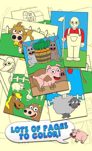 Coloring Animal Farm Livro De Coloração Para 1