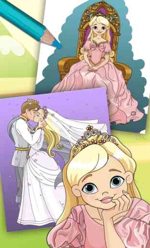 livro de colorir Princesa mági 1