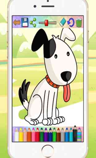 Livro e páginas colorir cães cachorros - jogos educativos crianças 1