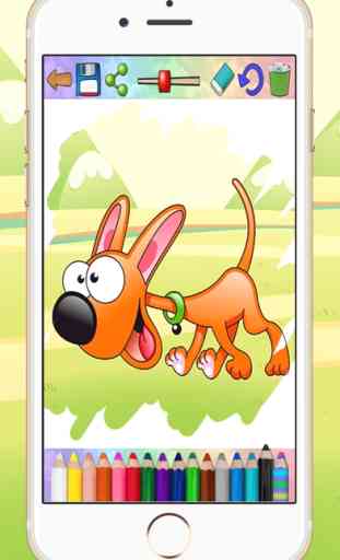 Livro e páginas colorir cães cachorros - jogos educativos crianças 2