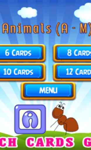 ABC Animais Jogo Para Crianças: Match Card & Vocab 4