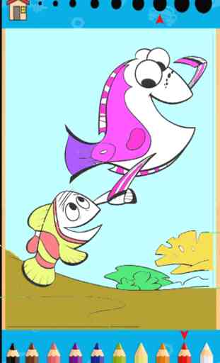 Animais Aquáticos Coloring Book peixe-jogo 3
