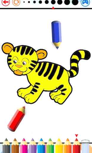 Animais Cute Coloring Book para crianças - Desenho 1