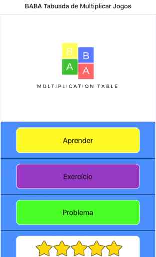 BABA Tabela de multiplicação 1