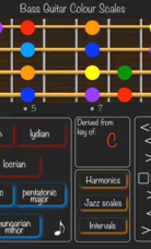Bass Guitar Colour Scales 1