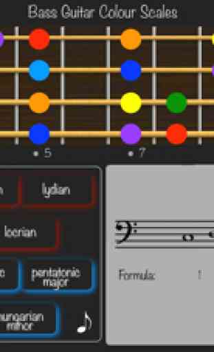 Bass Guitar Colour Scales 2