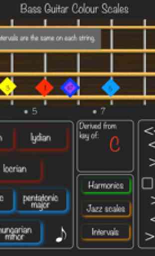 Bass Guitar Colour Scales 3