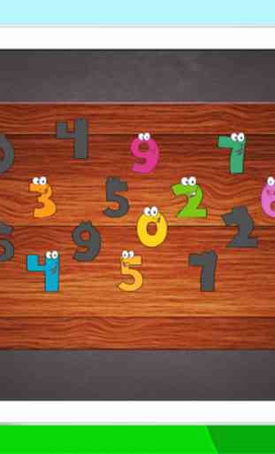 Número matemática quebra-cabeças para crianças 4