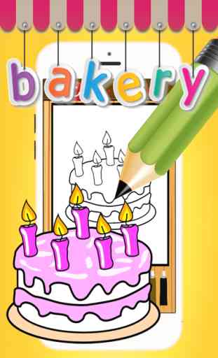Color Me:Bakery Cup cake Pop Criador Kids Coloring 3
