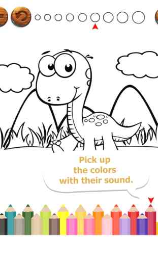 Dinossauro bonito Coloring Boo 4