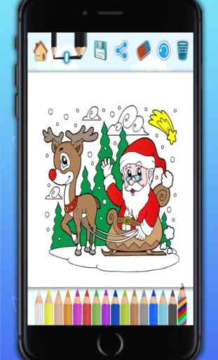 Chama a pintar Xmas - livro de colorir Natal para crianças com marcador mágico 1