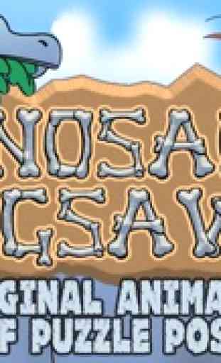 Dinosaur JigSaw Puzzle - Jogo de Quebra-Cabeça Animado para Crianças com Desenho de Dinosaauros - por Apps Kids Love, LLC 1