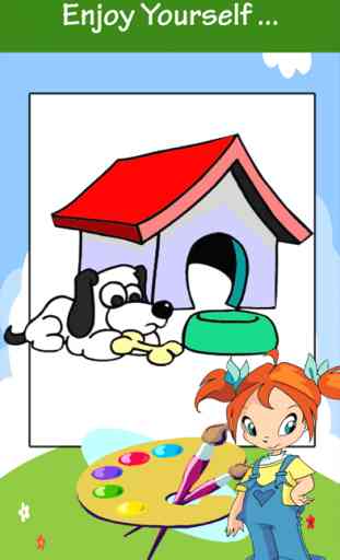 Dog Coloring Book For Kids: Desenho e coloração página jogos livres para a habilidade de aprendizagem 3