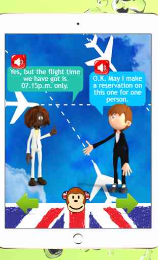 inglês crianças Direction Flight Conversation 4
