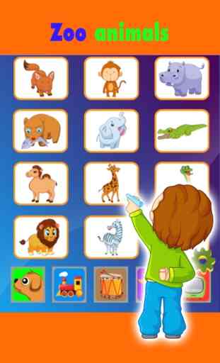 Criança aprender com jogo de animais 3