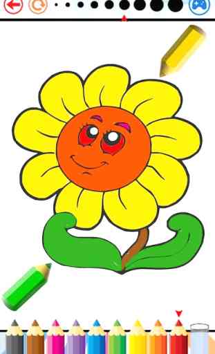 Flores Livro de coloração para as crianças-Desenho 1