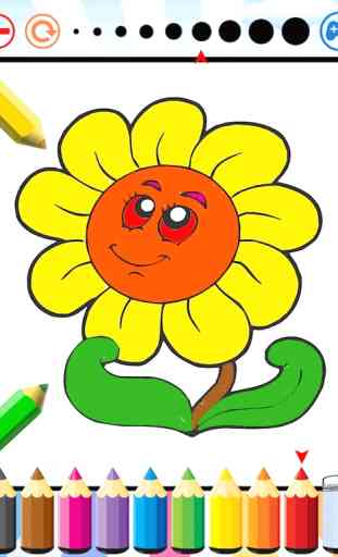 Flores Livro de coloração para as crianças-Desenho 4