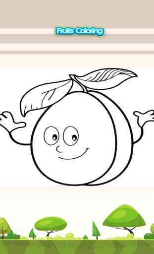 Fruits Splash Coloring Book for Kids Painting Game 3