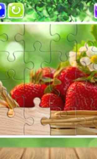 Frutas e Vegetais quebra-cabeça Jigsaw para Crianç 1