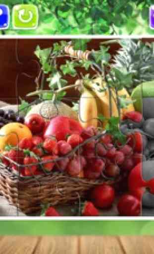 Frutas e Vegetais quebra-cabeça Jigsaw para Crianç 3
