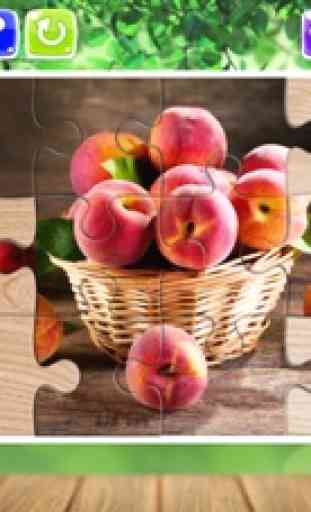 Frutas e Vegetais quebra-cabeça Jigsaw para Crianç 4