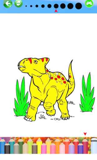 Dinossauros jurássicos Desenhos para colorir jogo 1