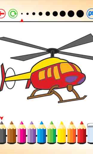Helicóptero Livro de colorir - Pintura Avião 4
