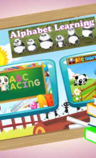 Panda Bonito Alfabeto Jogo Para Aprender Inglês 1