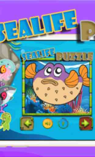 Sealife Cartoon puzzle mágico 6 anos meninas 1