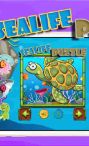 Sealife Cartoon puzzle mágico 6 anos meninas 2