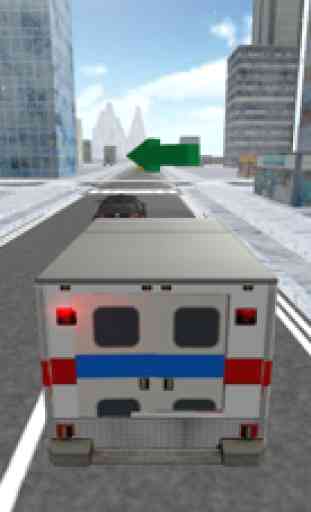 Ambulância Robô Transforma 3D 4