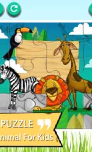 Zoo Animais dos desenhos animados Jigsaw 3