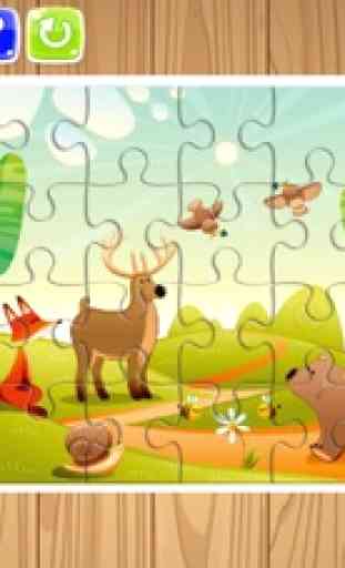 Zoo Animal Jigsaw Puzzle grátis para crianças e ad 2