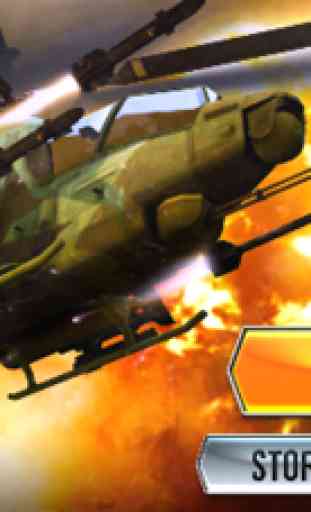 Apache Gunship Helicopter battle 1