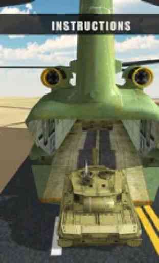 Avião de carga do exército – simulador de avião de 4