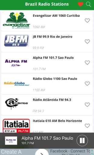 Brazil Radio Music, News Evangelizar, JBFM, Alpha 1