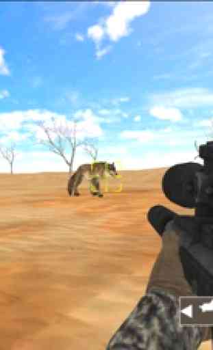 Caçador de animais no deserto 1