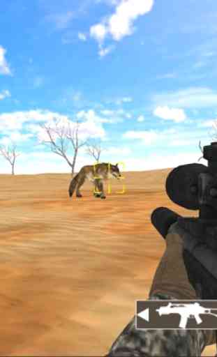 Caçador de animais no deserto 4