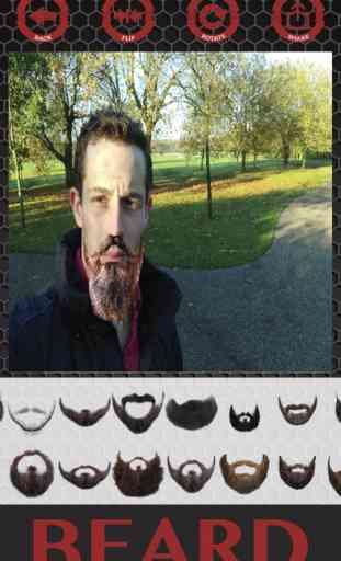 Editor de fotos de bigodes de adesivos de barba e 4