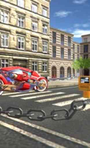 Acorrentado Bici 3D:Tron Rider 1