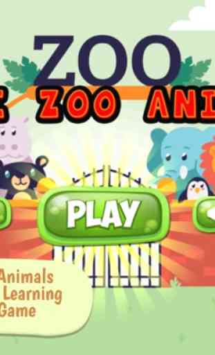 Bonito animais do jardim zoológico Jogo Puzzle Voc 4