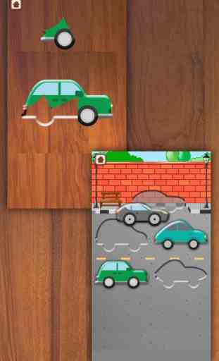 Carros - Puzzle de madeira 3