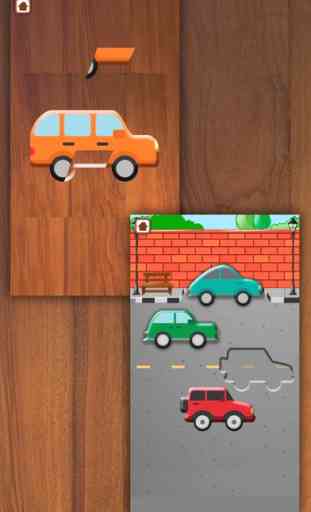 Carros - Puzzle de madeira 4