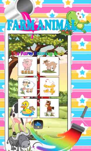 coloring book animal farm fun games for free kid 2