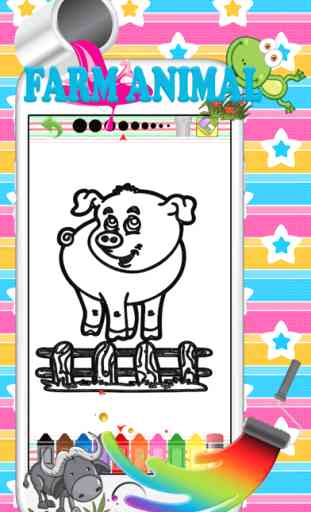 coloring book animal farm fun games for free kid 3
