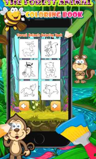 coloring book Forest Animal fun games for free kid 2