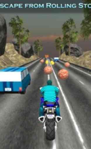 Estrada da cidade Moto 3D Corr 3